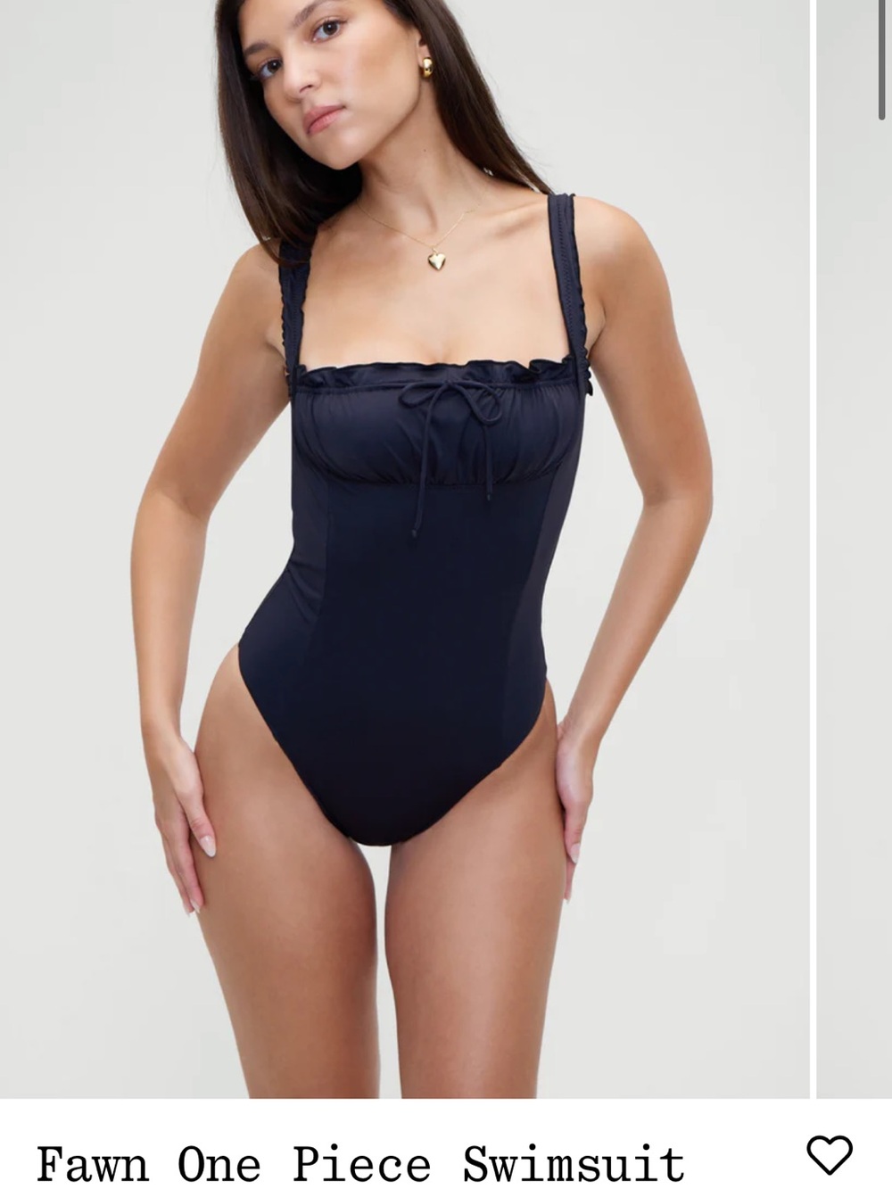 Fawn One-Piece Swimsuit - Navy